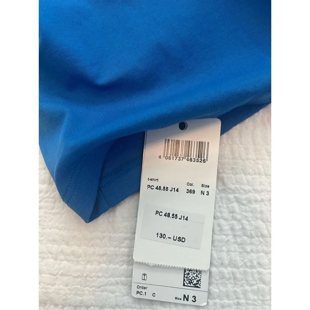 Marc Cain T-shirt with slit mock neck NEW